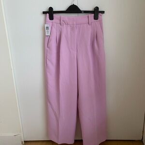 Aritzia Wilfred Soft Pink Wide Leg Pants